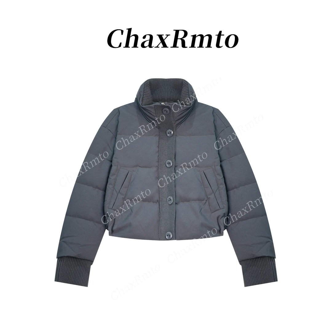 ChaxRmto斯斯 90白鸭绒经典时尚可立领设计泡芙羽绒外套SD1A2375