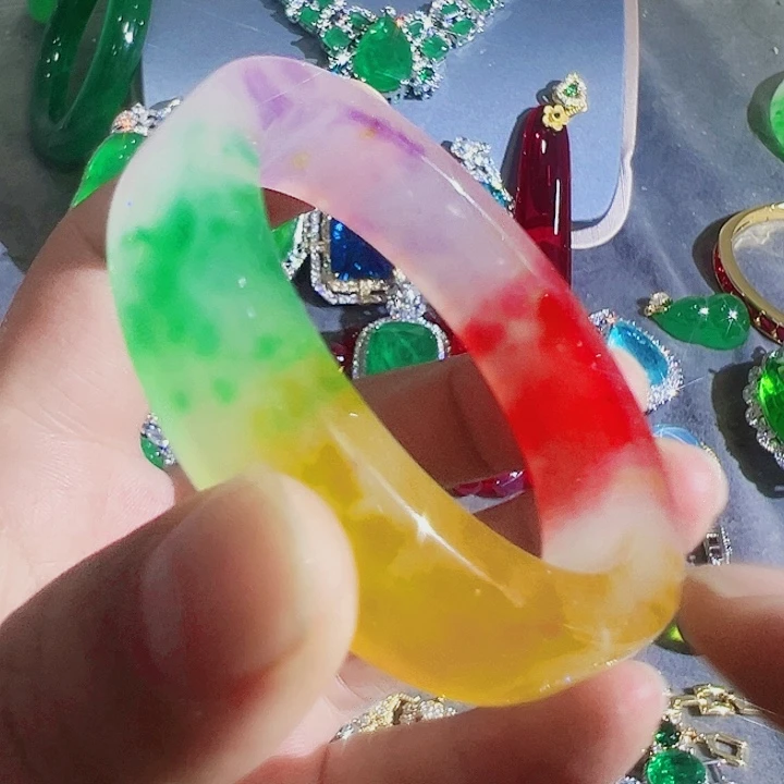 非金属红色蓝色满钻镶嵌