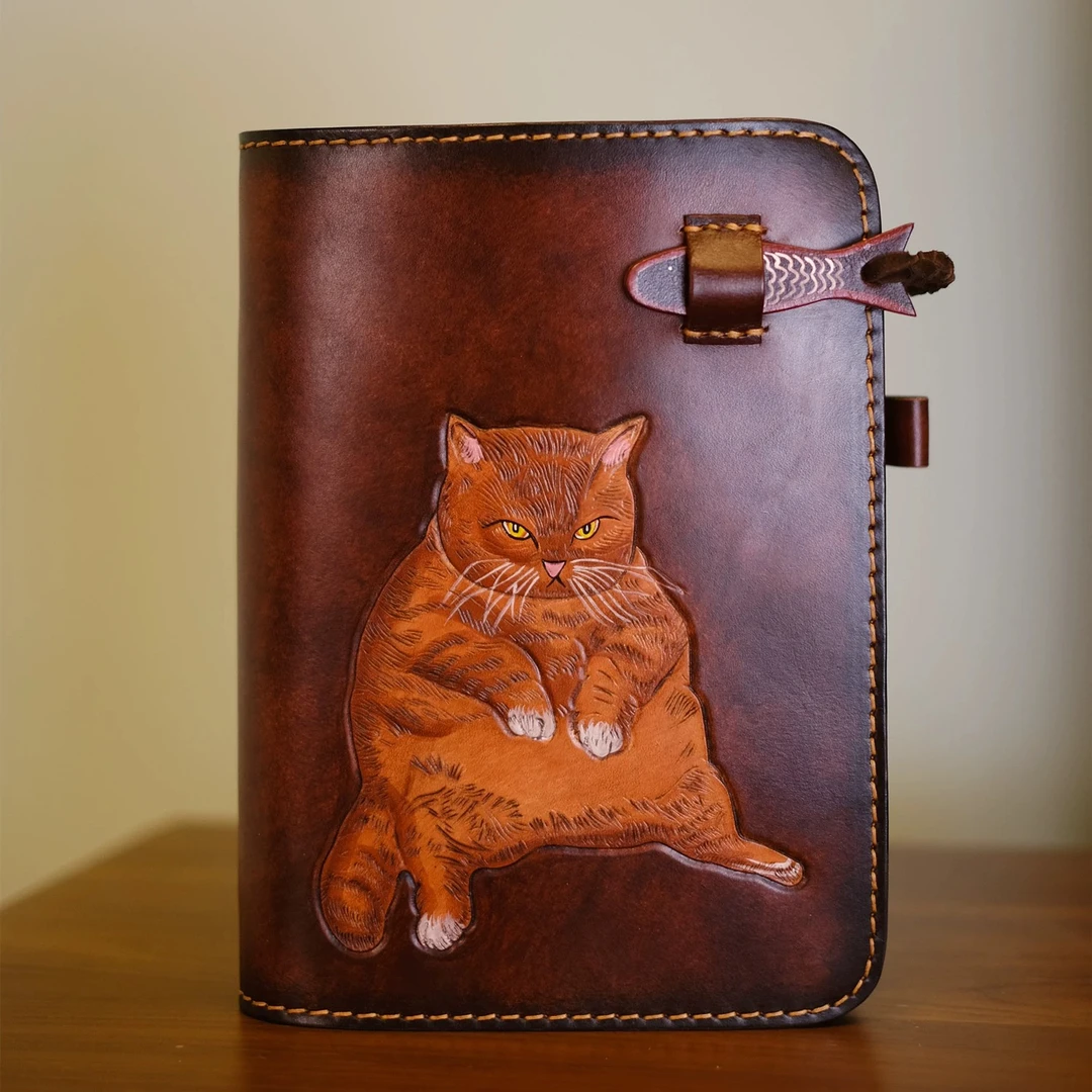 2025夏季新款【A5大橘活页本】进口植鞣革笔记本 随记本