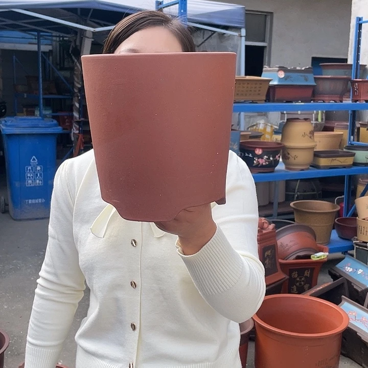 花盆紫砂花盆素面光板笔筒大