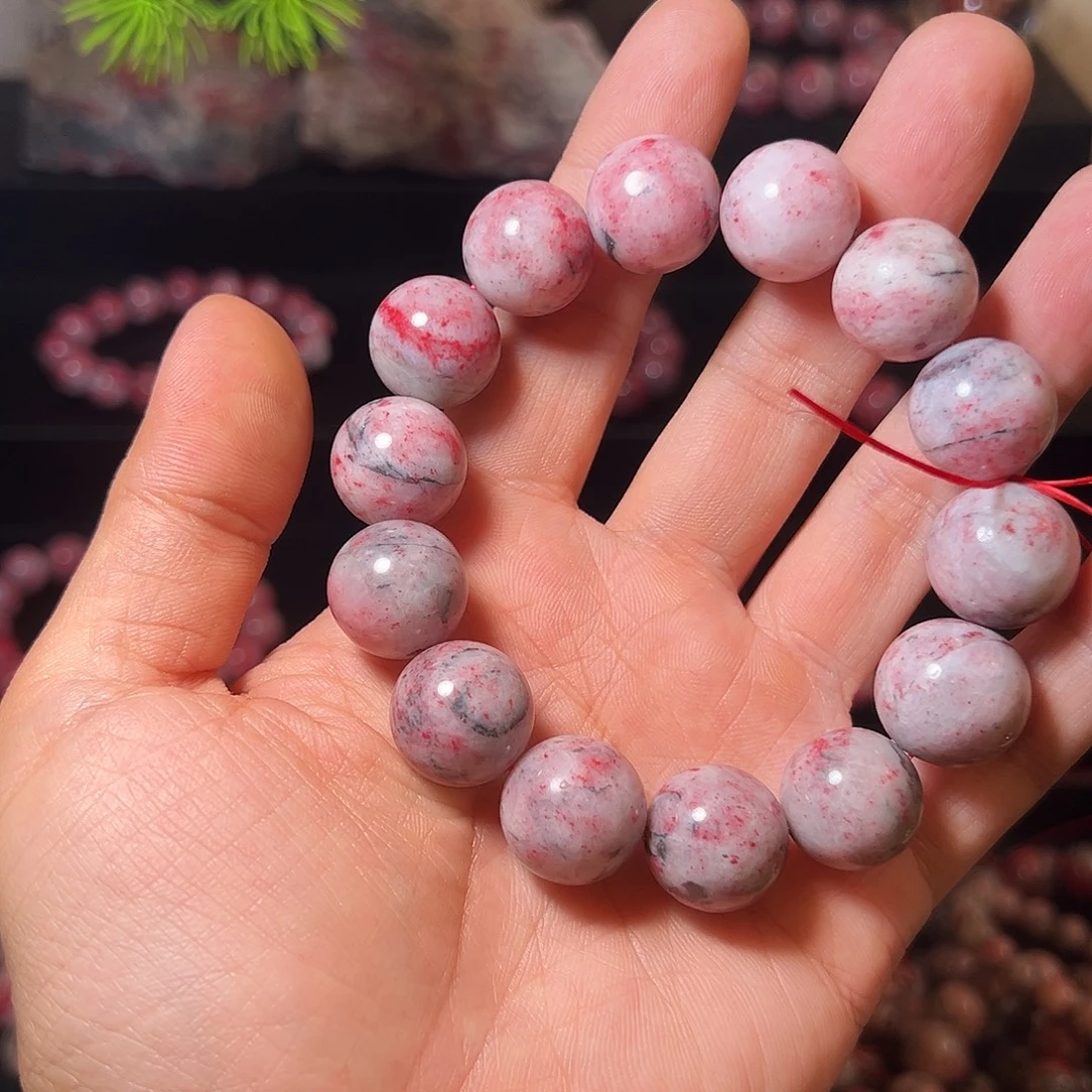 第***n天然辰砂原石手串