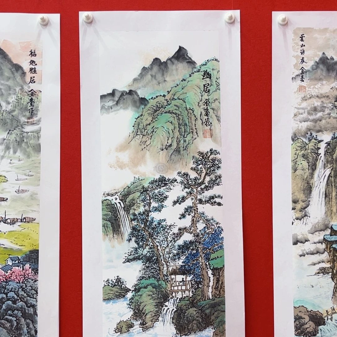 国画刘金銮老师绘画100.35绘画有托底