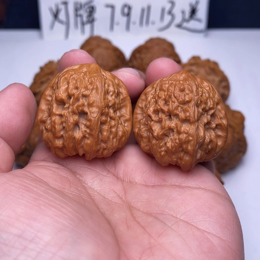 把件文玩核桃37平谷凹底练手对019