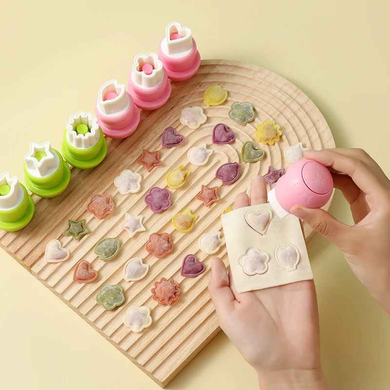 品恒婴儿馄饨模具蝴蝶面压花工具宝宝小馄饨辅食自动封边模具云吞