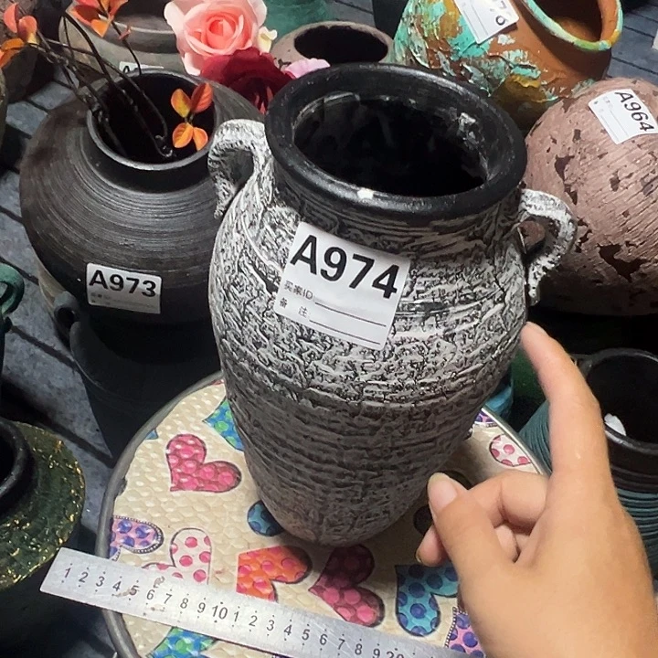 粗陶盆默认打孔高27口10