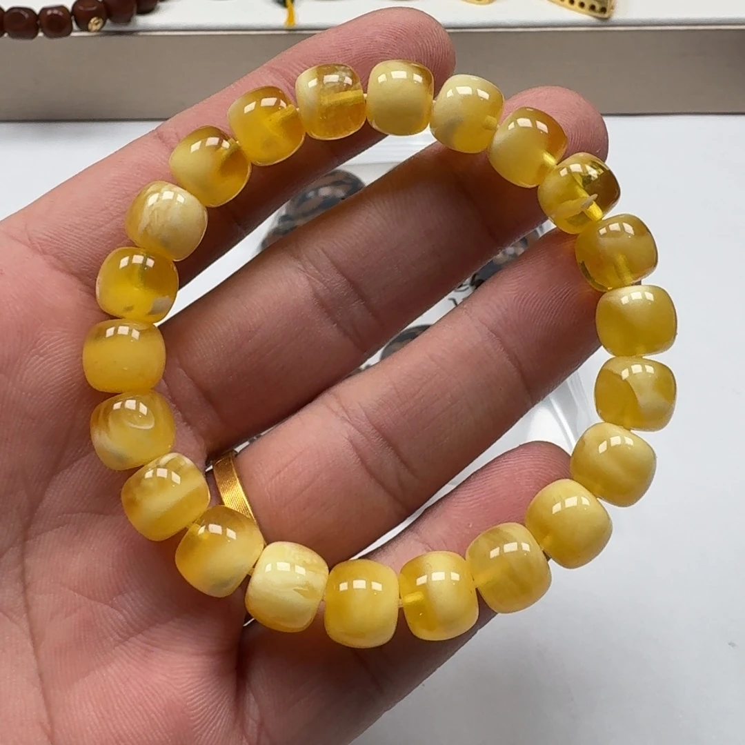 琥珀未镶嵌手链老型