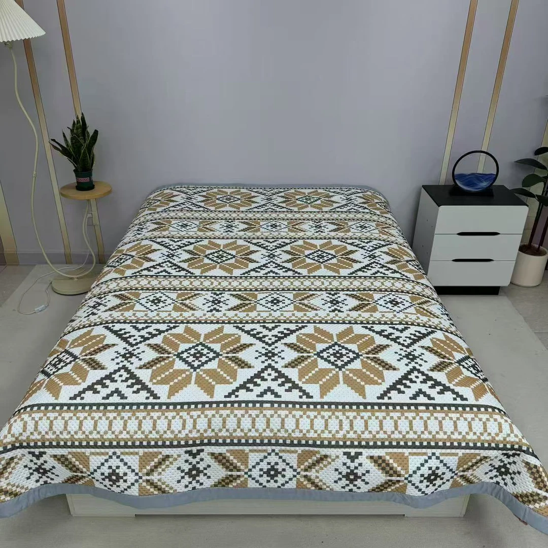 星河200*230cm（±5）夏季冰丝凉感凉席双人大床盖透气防滑可机洗