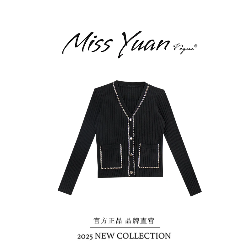 M.Y媛总 2025冬季新款针织衫潮流设计感开衫1LY149