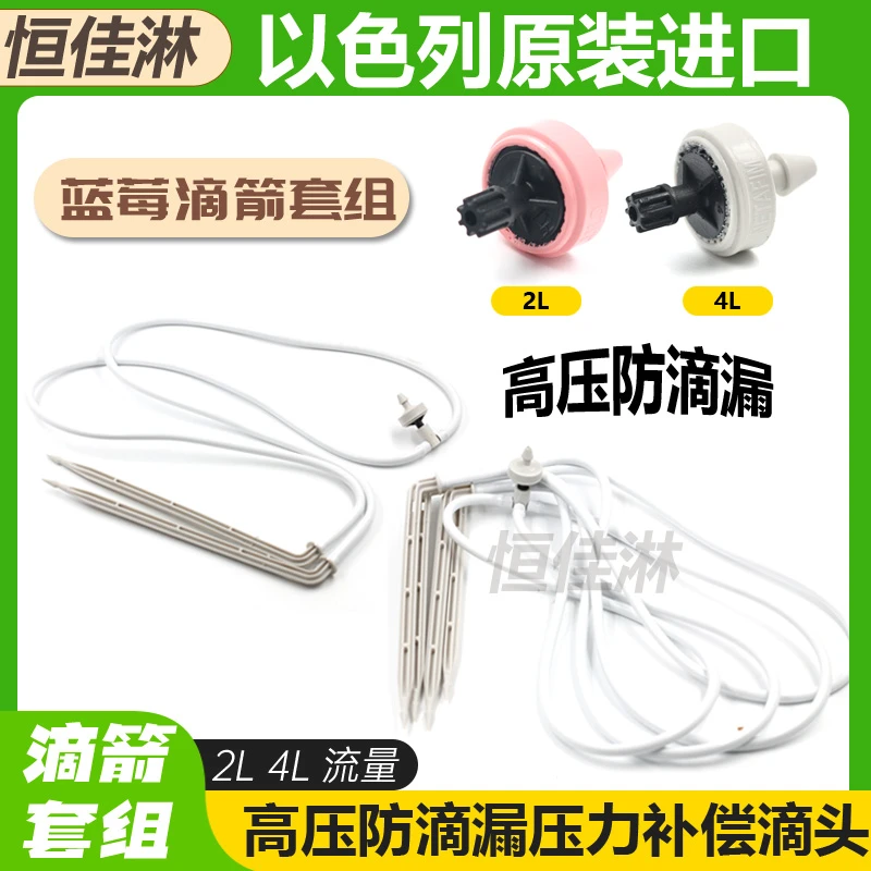 进口以色列耐特菲姆滴头滴水大棚自动滴灌系统一出四蓝莓盆栽滴箭