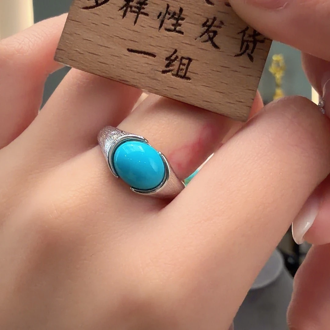 绿松石银S925镶嵌颈饰
