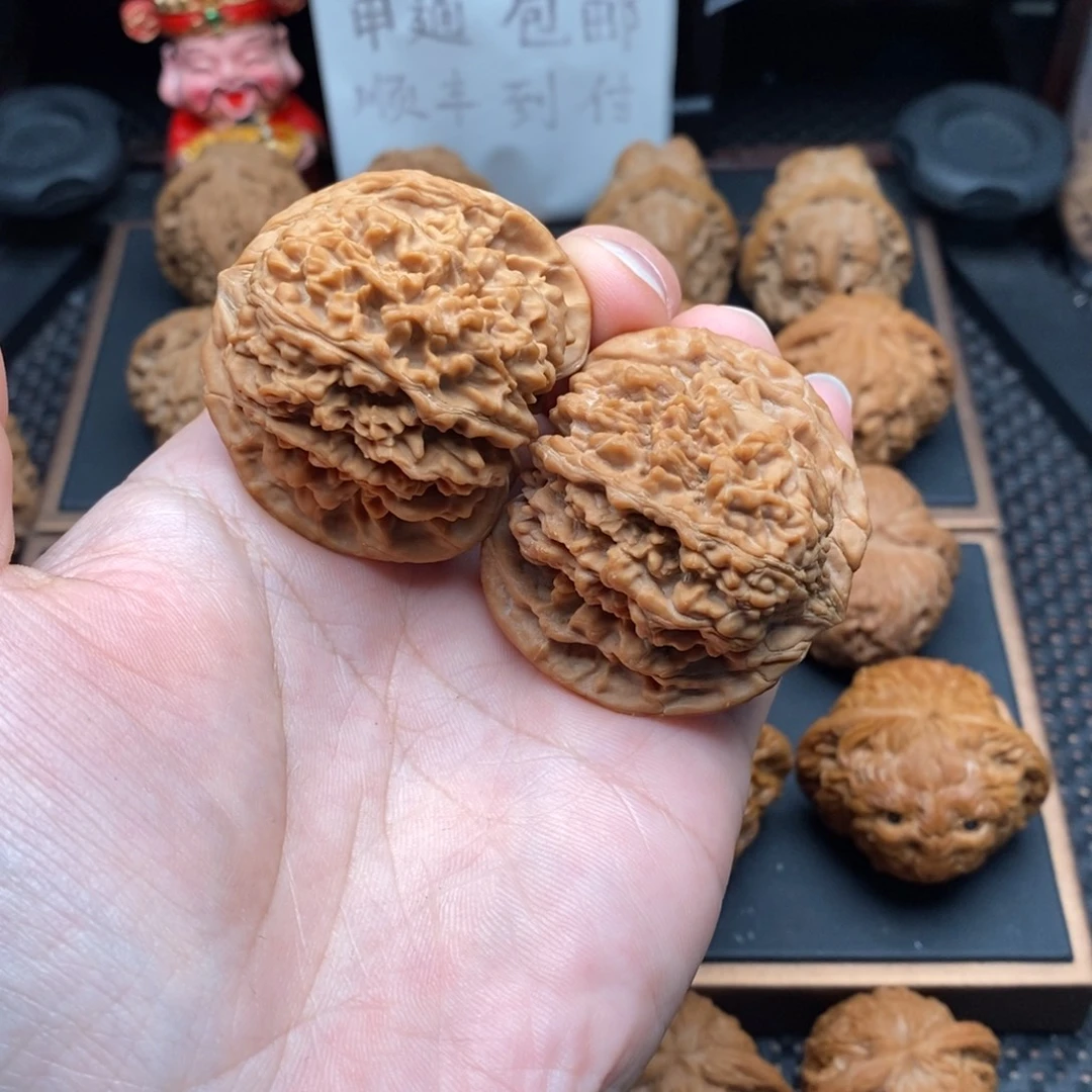 文玩核桃把件45尺全品满天星