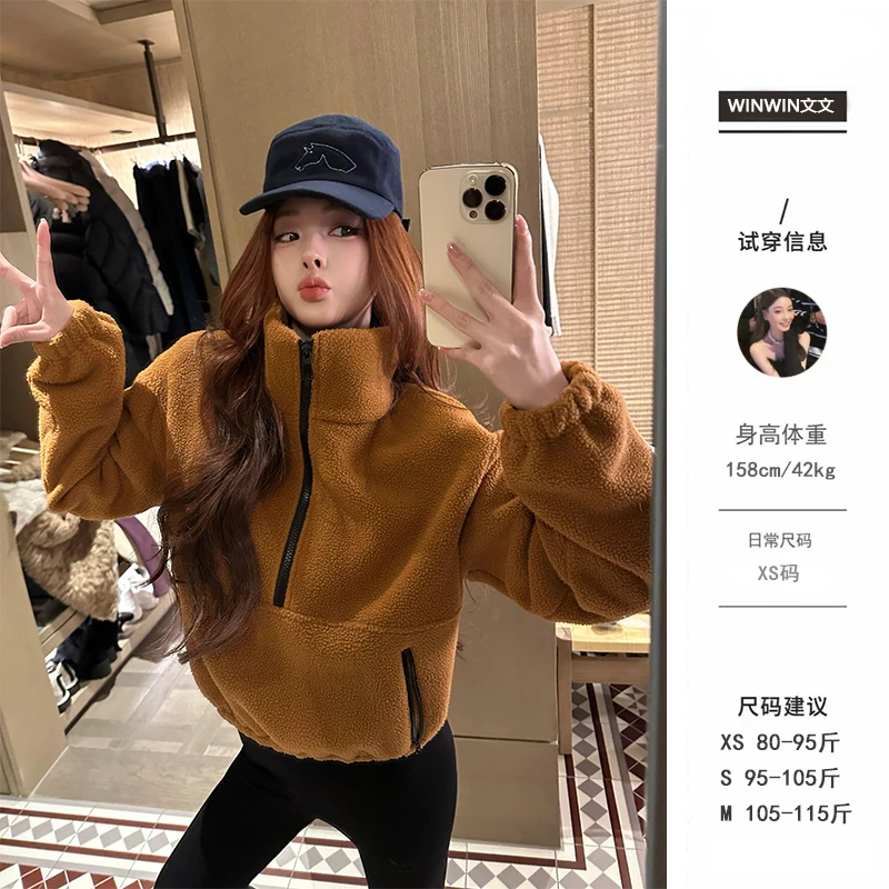 【焦糖小熊】文文私服 小个子套头卫衣简约休闲显瘦百搭WWQ5WY2636