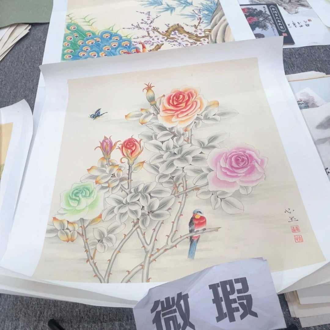 国画B****?微瑕绘画绘画