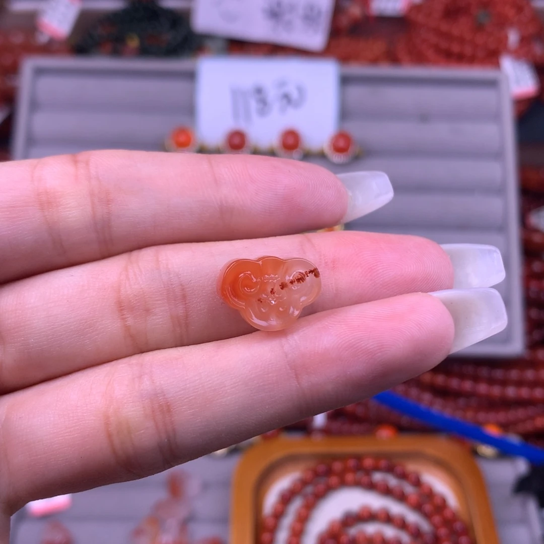 未镶嵌手链南红玛瑙7号平安锁