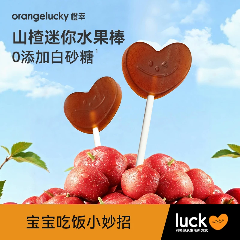 橙幸儿童山楂鸡内金迷你棒棒糖无添加水果棒健康宝宝儿童零食解馋