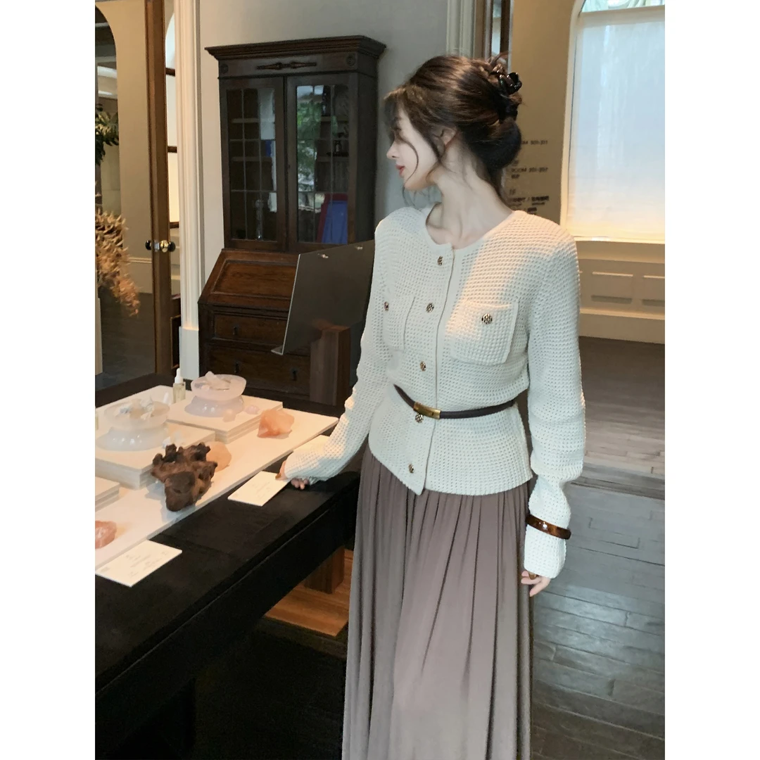 SYT自制 小香风针织上衣外套