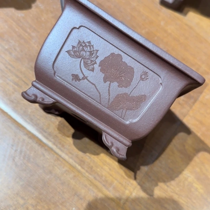 紫砂花盆口径9深度6