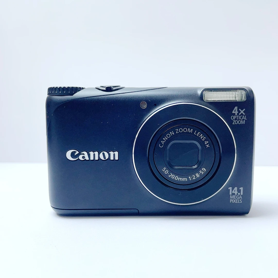 9新 Canon/佳能 a2200黑色冷白1410万像素4倍变焦ccd数码相机