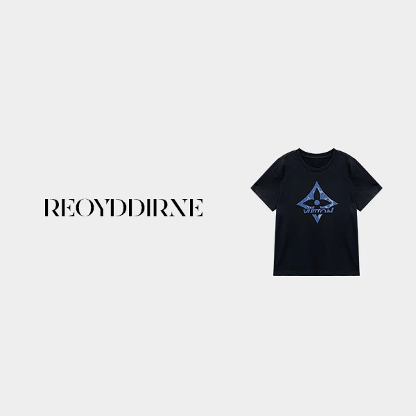 拾柒-【Reoyddirne】2025夏季印花圆领百搭休闲时尚短袖T恤119275