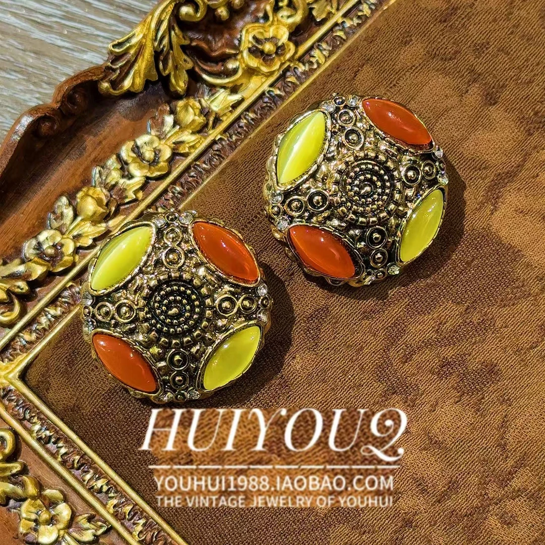 铜合金耳饰 铜合金耳饰 铜合金【古语】经典圆盘耳钉603