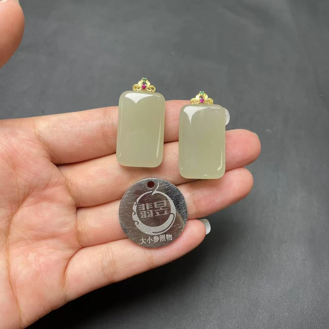 翡昱-N6-47354-726-和田玉吊坠S925银扣-多样性发其一C