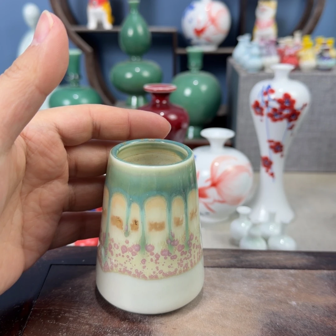 陶瓷手工小花器摆件