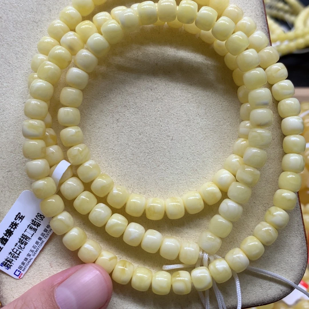 蜜蜡未镶嵌手链蜜蜡
