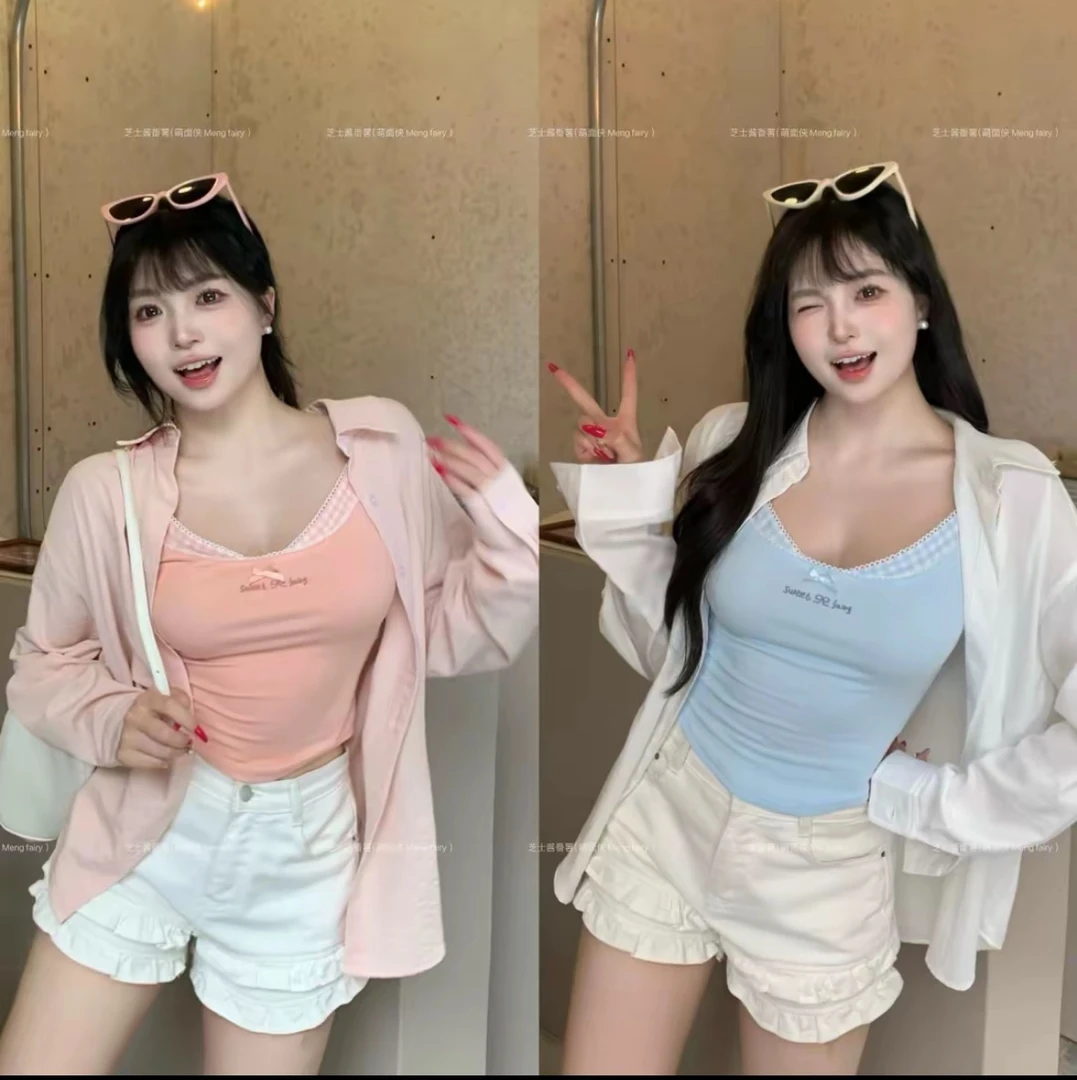 MengFairy清清【明媚夏日 吊带】纯欲慵懒风显瘦度假吊带5314