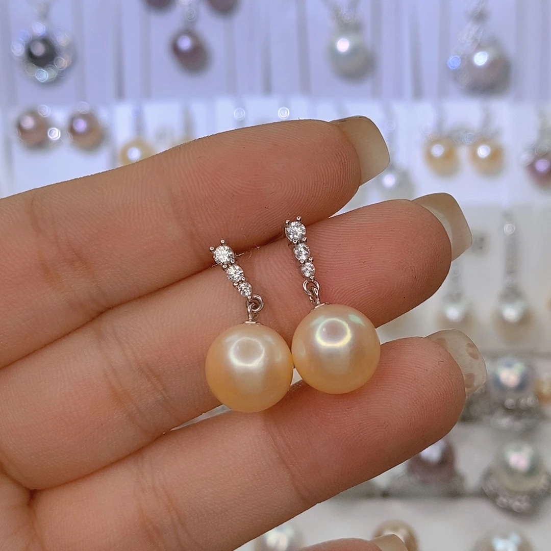 银S925镶嵌颈饰淡水珍珠