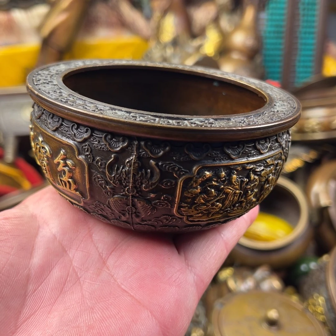 茶壶香炉铜器摆件