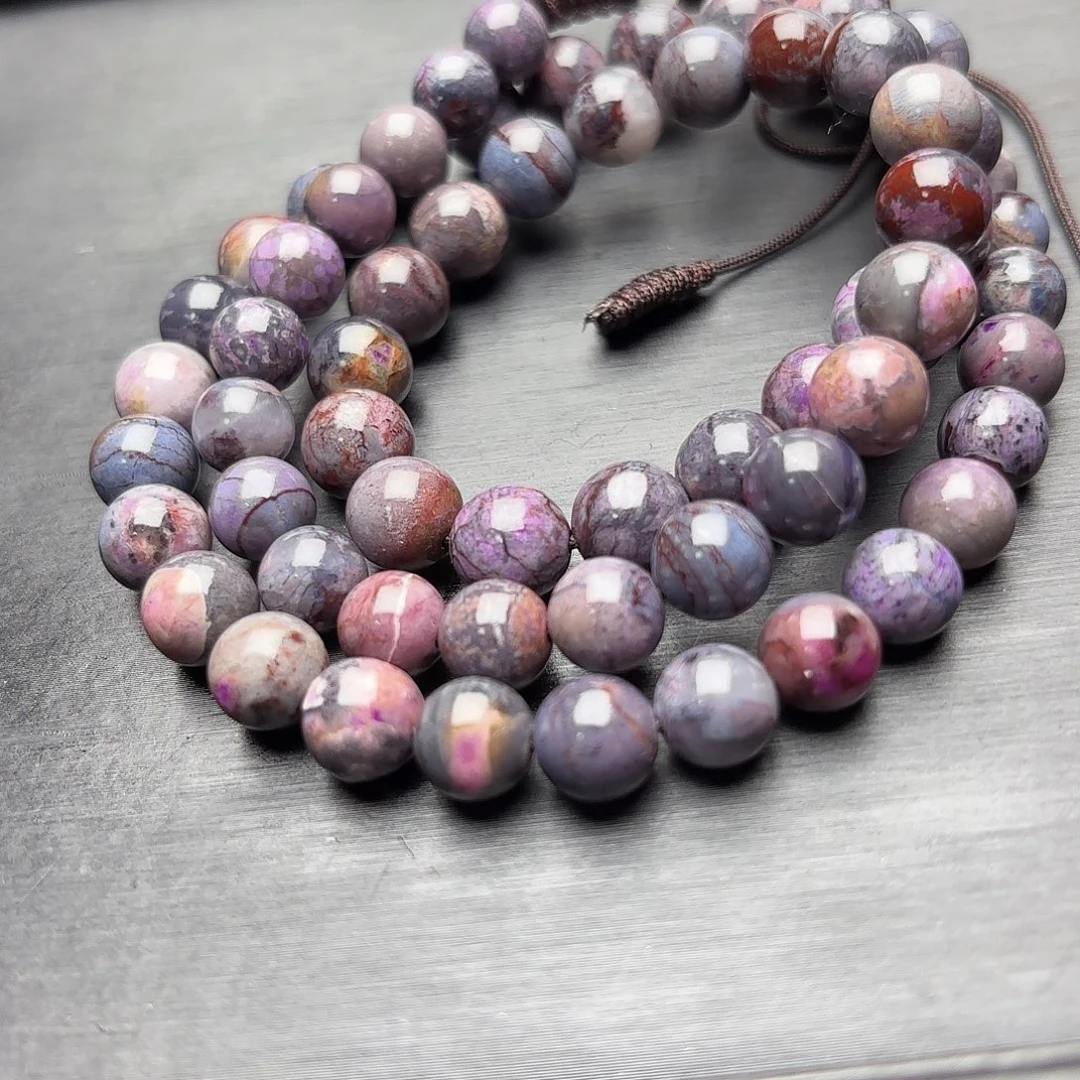 苏纪石（舒俱来）未镶嵌樱花多彩项链