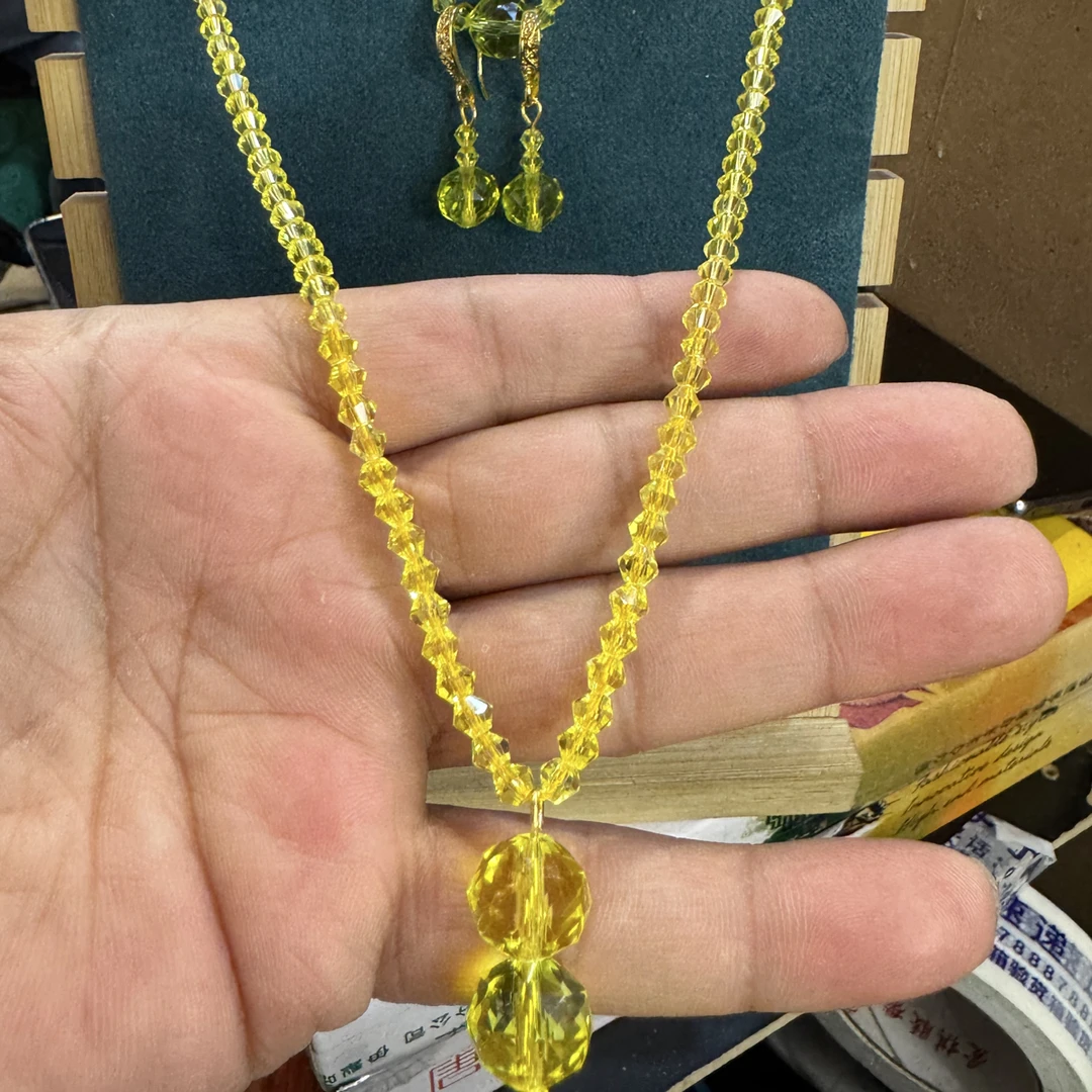 不锈钢项链  ئەڭ يېڭى خىرىستال يۈرۈشلۈك.