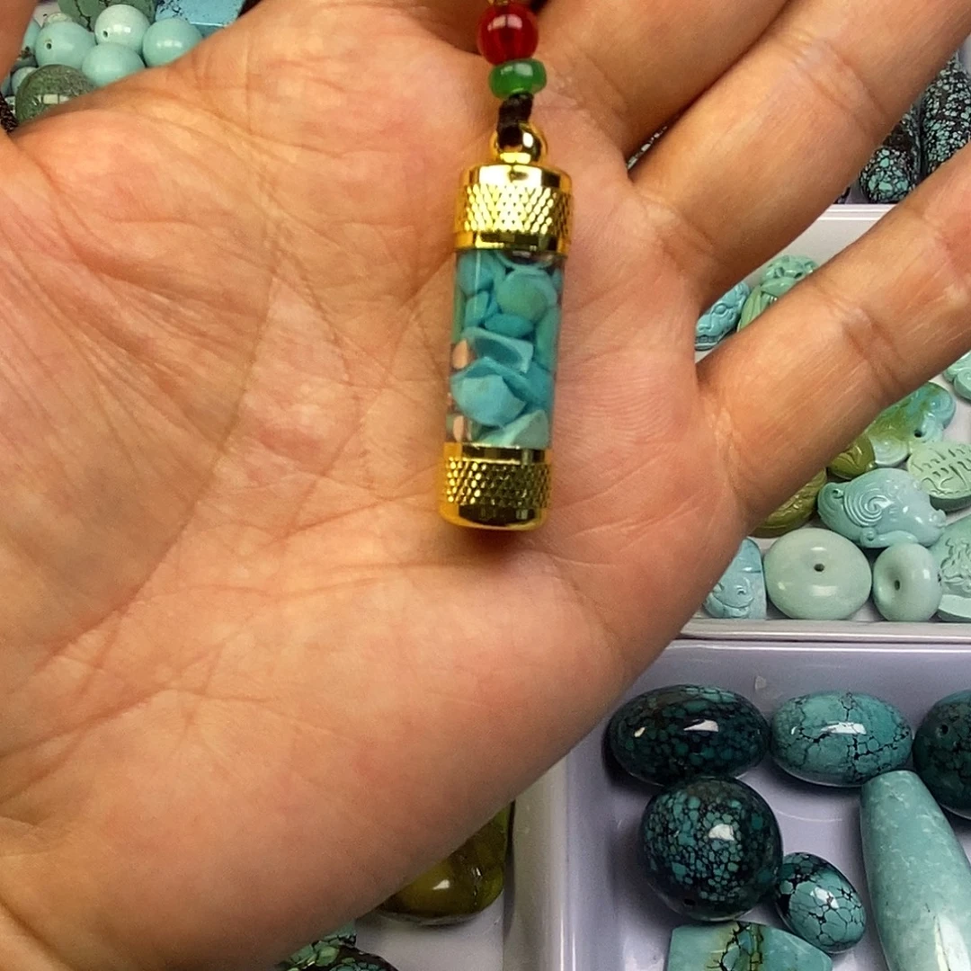 未镶嵌高瓷绿网红漂流瓶