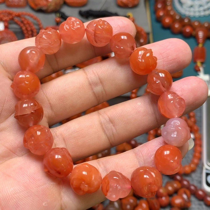 未镶嵌手串南红玛瑙12mm