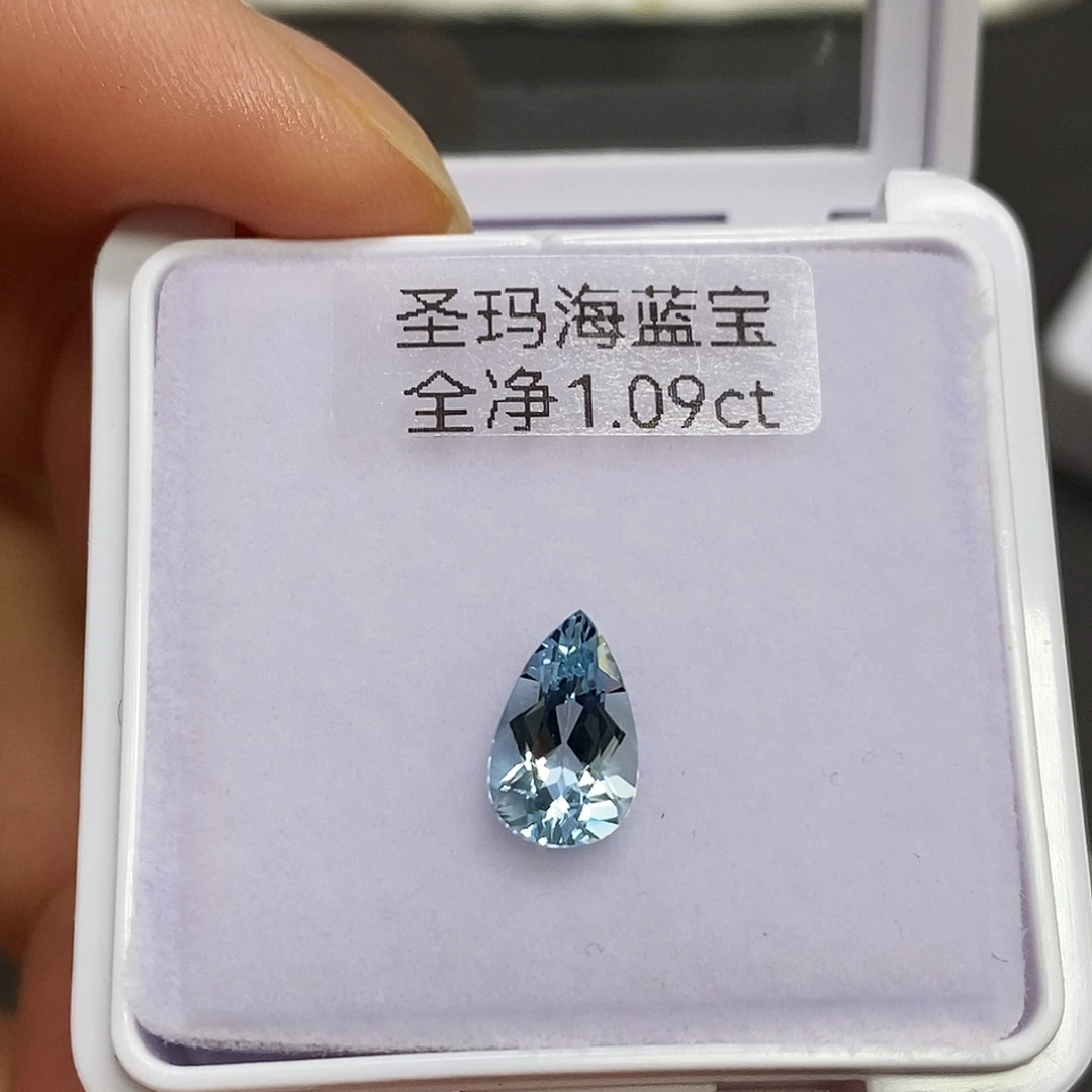 海蓝宝石裸石1.9ct裸石