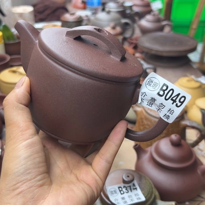 茶壶紫砂紫泥瑕疵370
