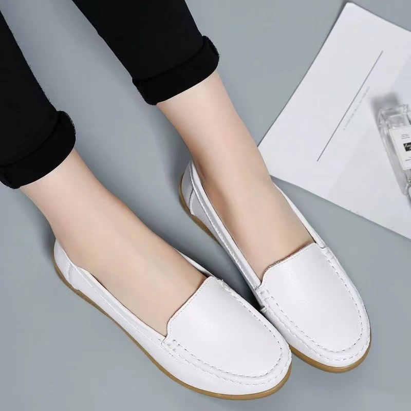 XD81护士鞋女春季新款加绒舒适软底不累脚防滑时尚百搭工作小白鞋