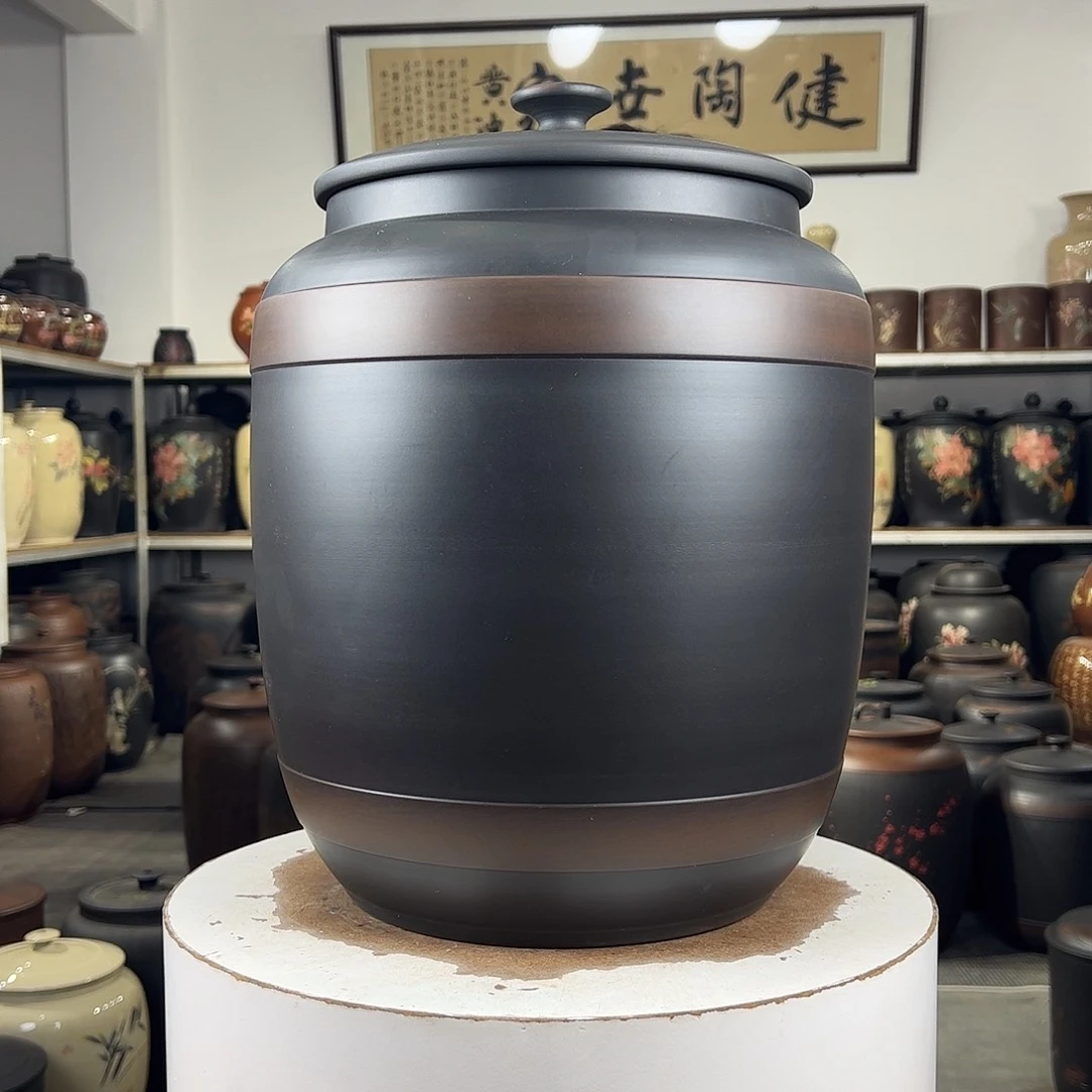 15升水缸纯手工盖子有孔的