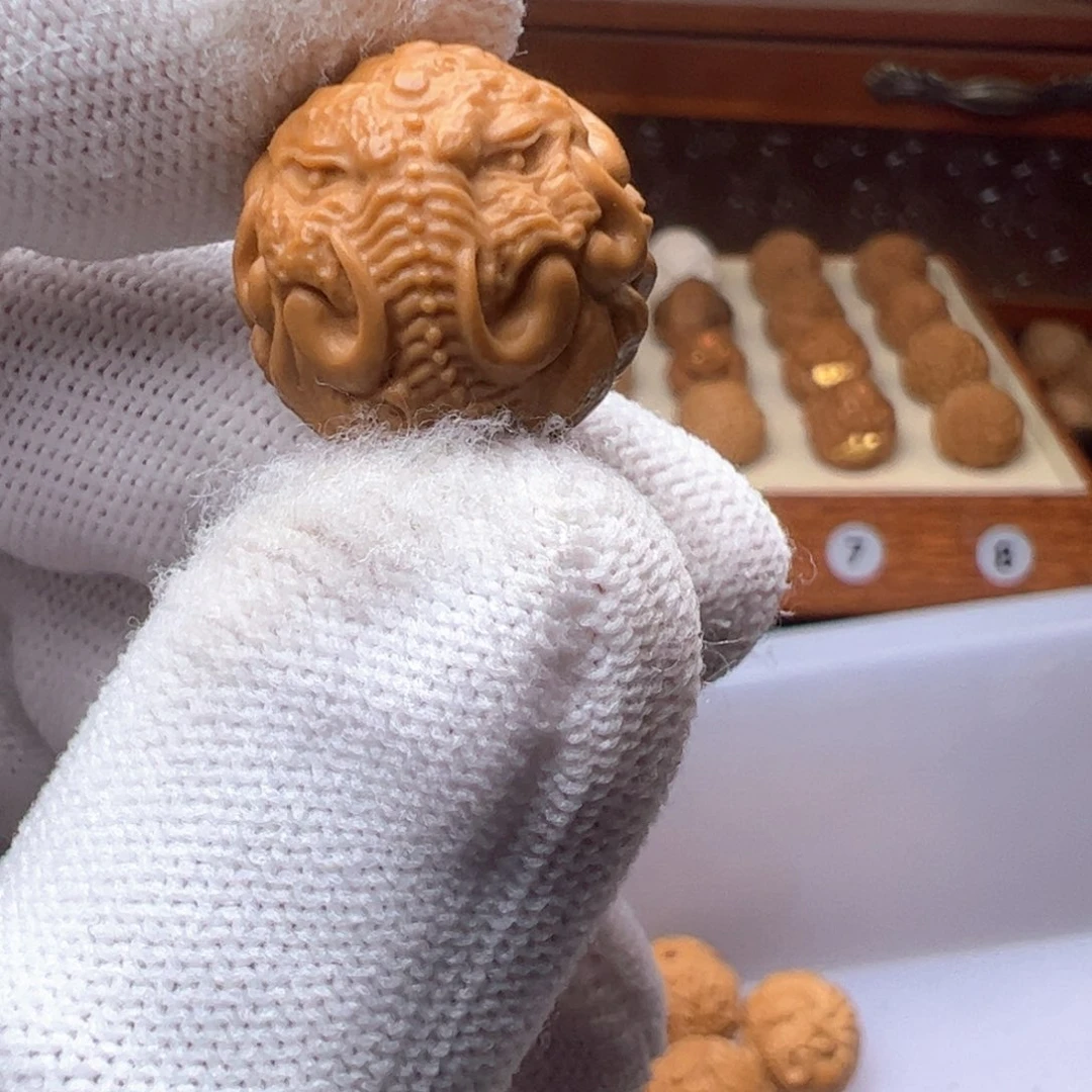 猴头核桃吊坠精工象神17.18火焰