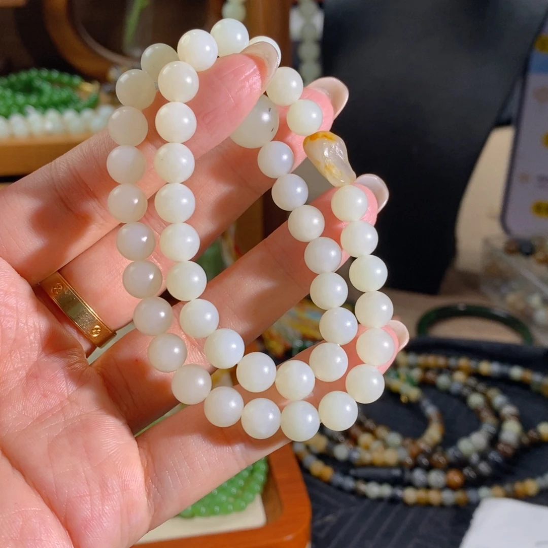 和田玉未镶嵌手链