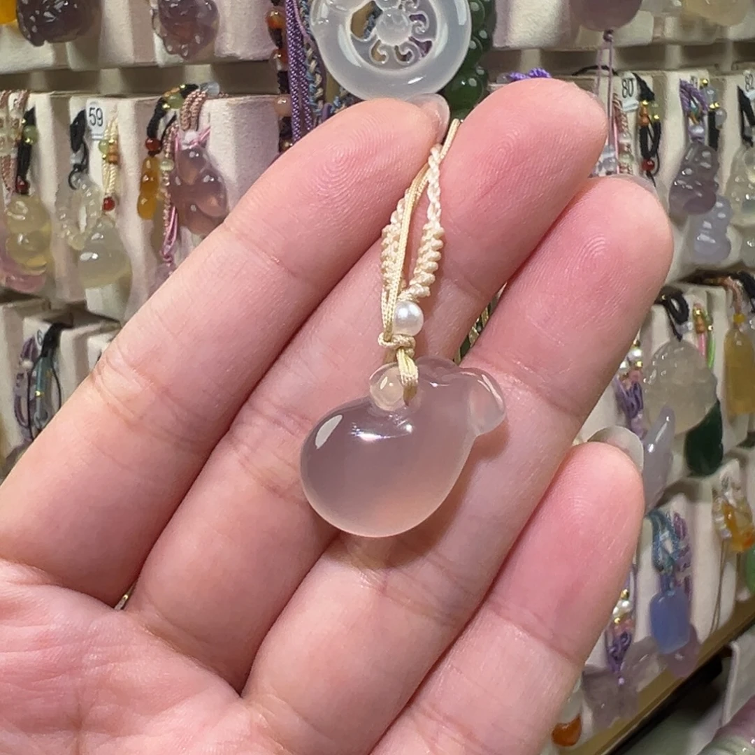 玛瑙/玉髓未镶嵌吊坠(赠链)