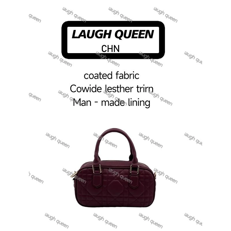 Laugh Queen手工打造真皮女士 1格 新款包10740  红色