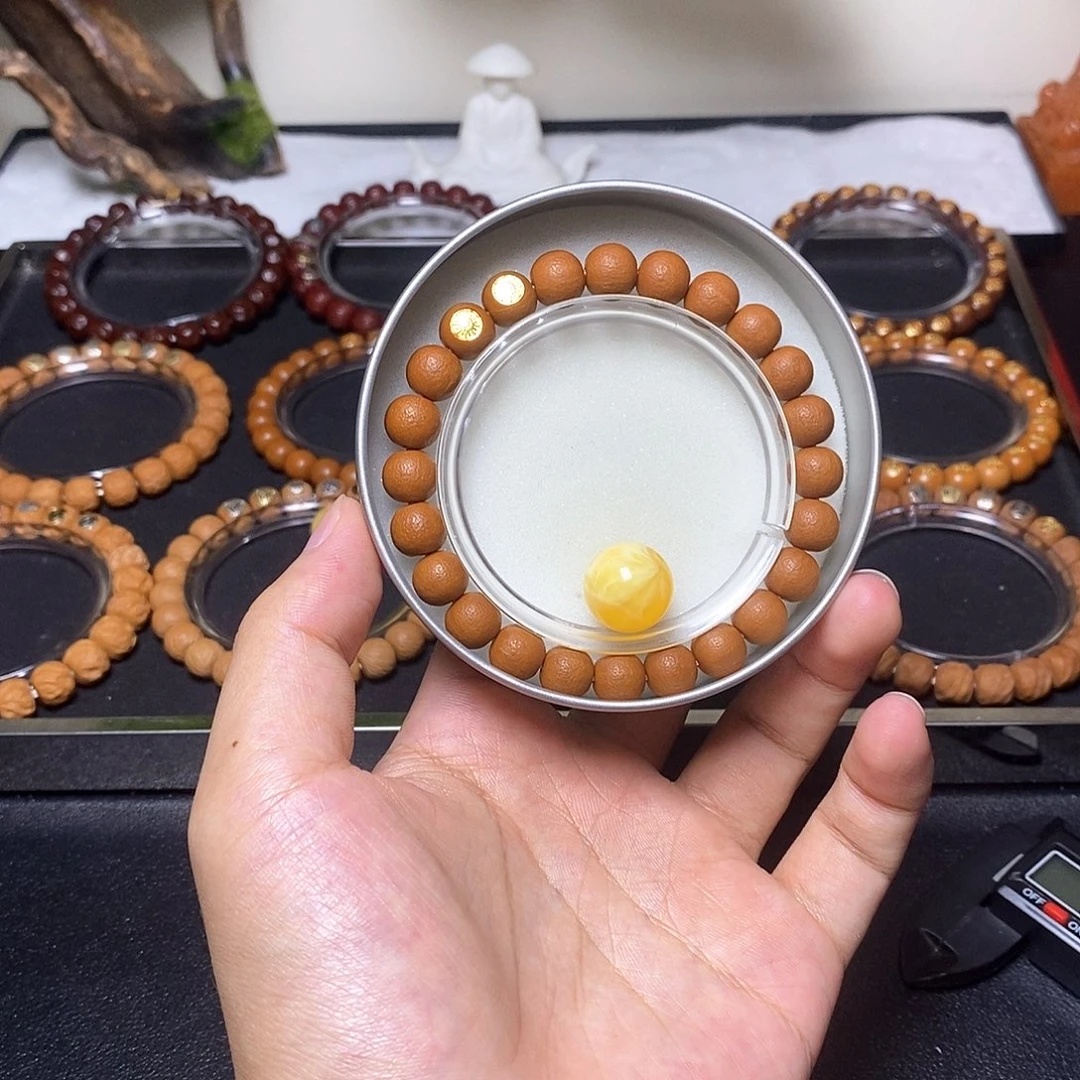 猴头核桃手串双标哑光橘皮圆满尺寸9+全品013号