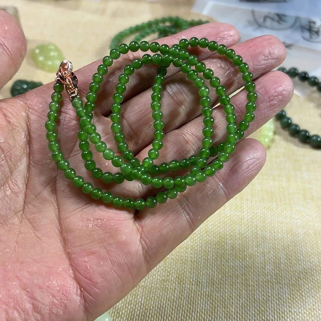 和田玉未镶嵌手链