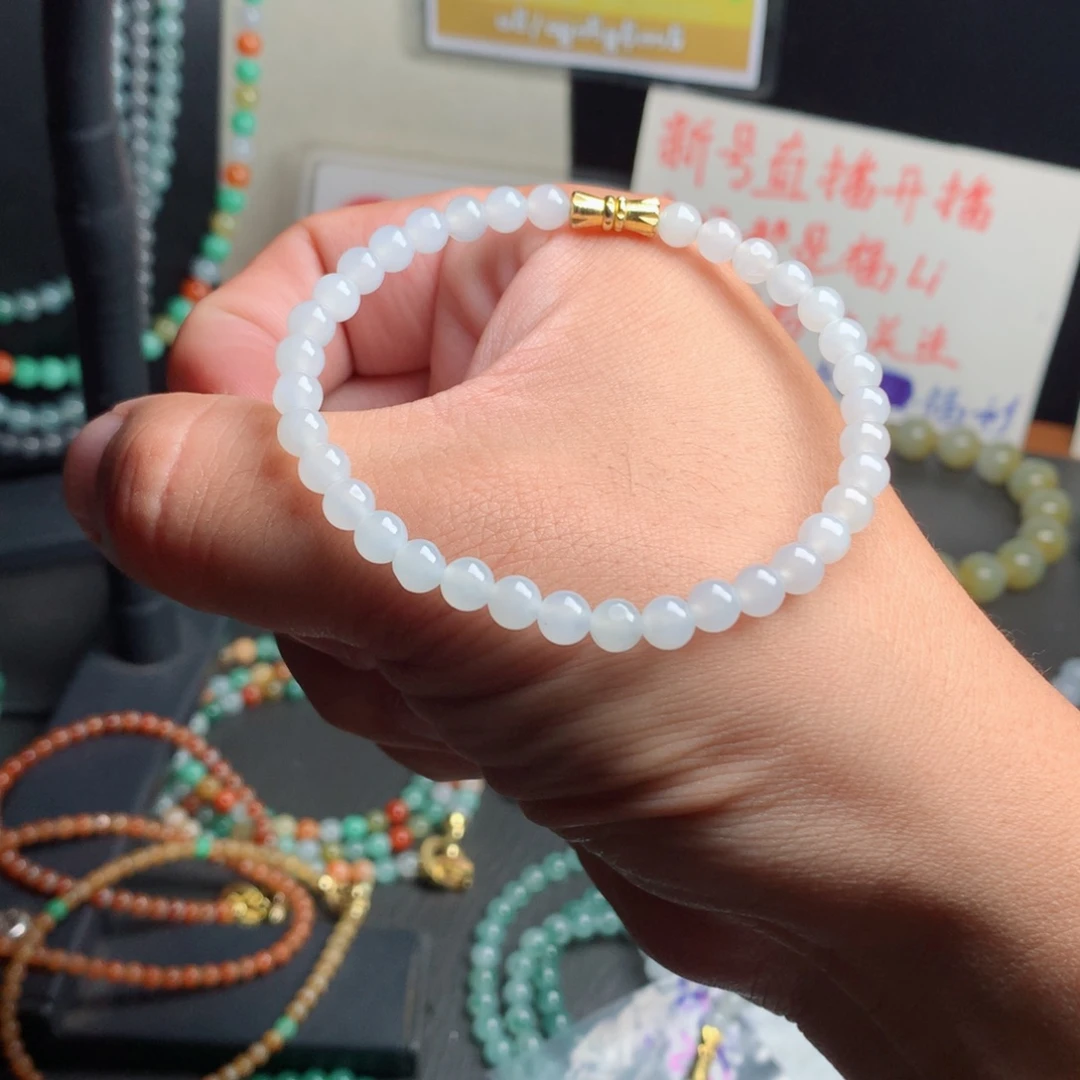 定制翡翠未镶嵌1号开播福利 糯冰胶卡5.5