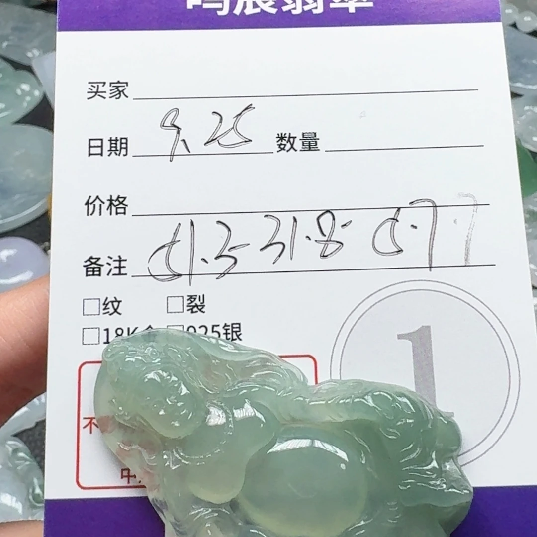 威***威翡翠未镶嵌颈饰缅甸翡翠