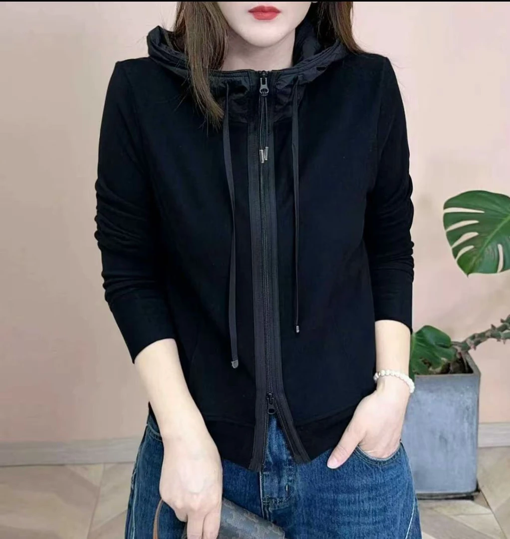 2025秋冬时尚百搭双面绒潮流连帽外套休闲上衣-9909