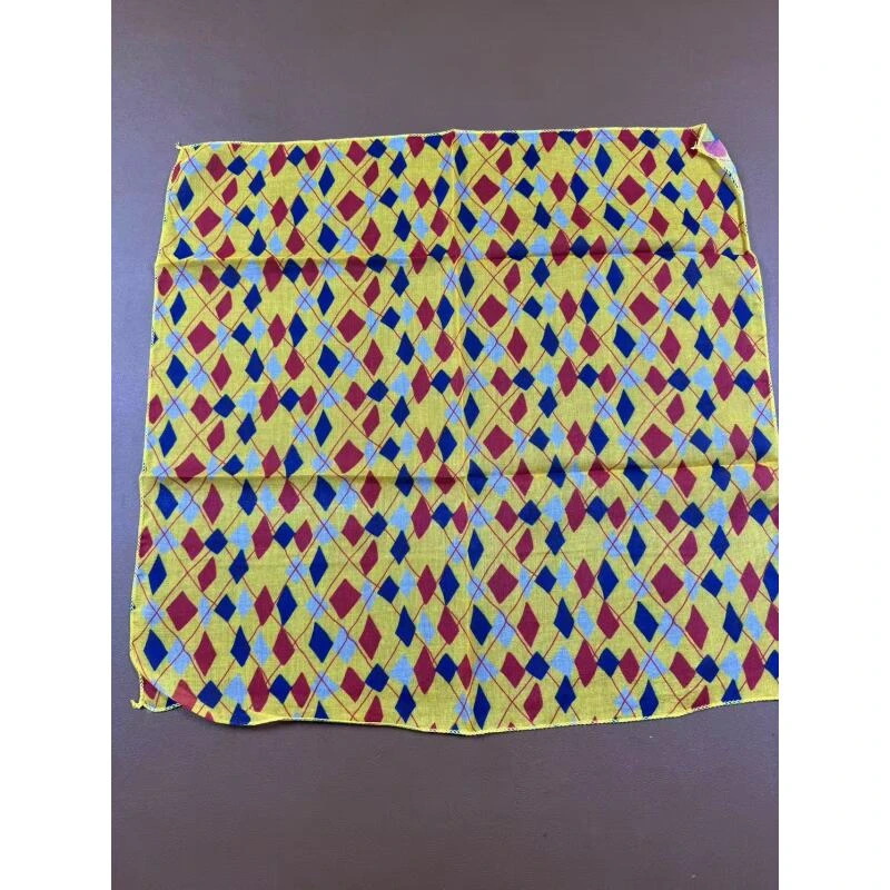 N006 黄色方块  围巾方巾50*50左右 W 4