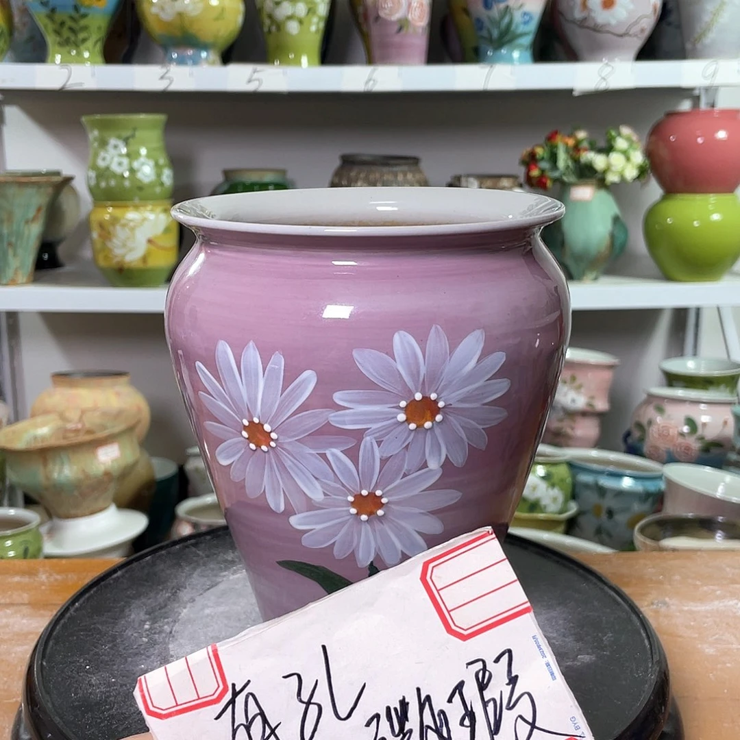 景德镇陶瓷花盆口14高20.5