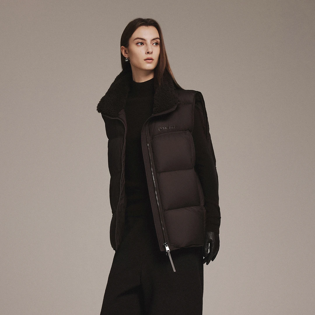 【艾读分享】坦博尔女新款轻奢布朗尼休闲时尚品质马甲TB5520150Z